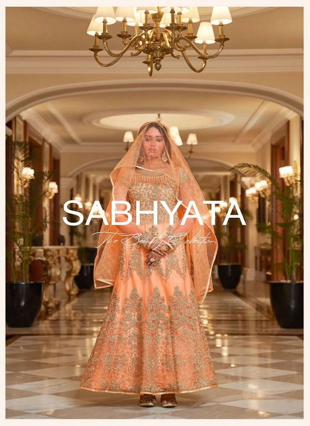 Sabhyata By Bela Wedding Wear Net Anarkali Suit Exporters In India